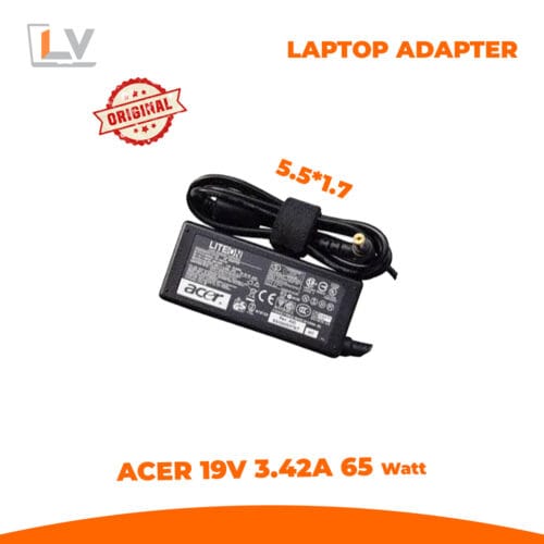 Acer 19V 3.42A 65W* (5.5*1.7mm) Laptop Adapter
