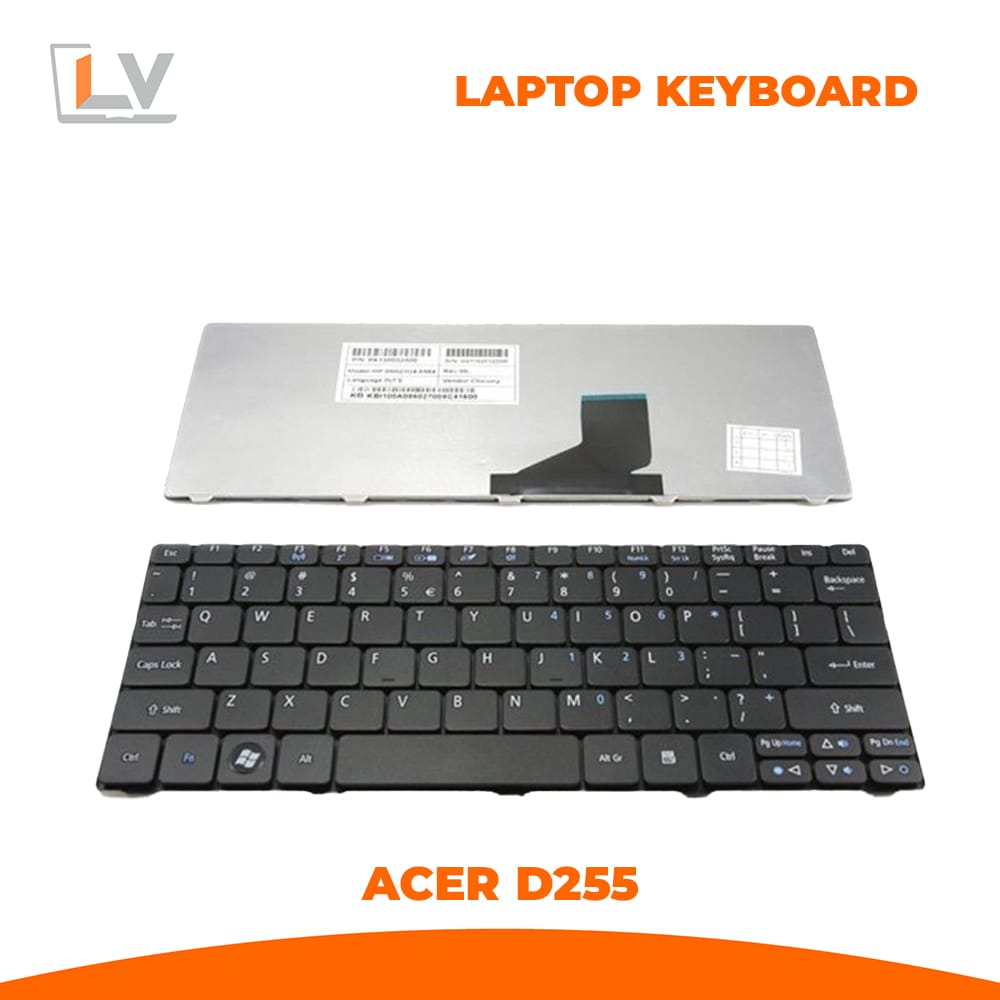 ACER-D255- Replacement Keyboard for Acer Aspire One D255 / D255E / D257 / D260 / D270 .