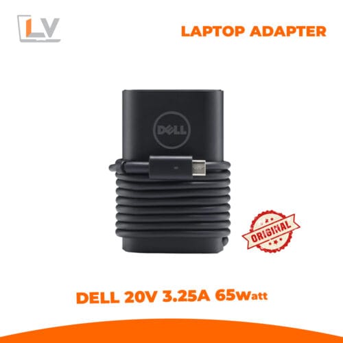 Dell 20V 3.25A 65W Type-C Laptop Charger Adapter